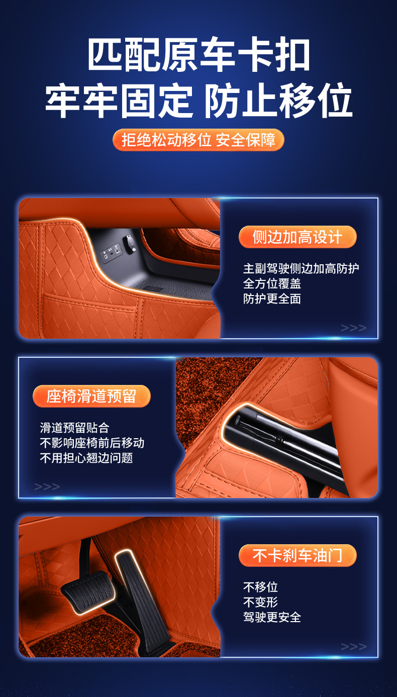 Suitable for 26 Models of Galaxy M7, Full-Coverage Floor Mats for Galaxy M7 Car Modification Interior, Special Carpet Car Floor Mats