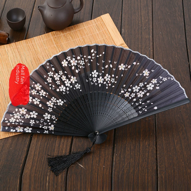 Silk Japanese hair locks, round fan, wholesale, Birthday gift