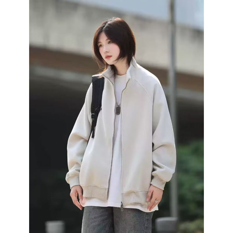 2025 Spring and Autumn Handsome Jackets for Men and Women Ins High Street Casual Sports Korean Style Trendy Loose Jackets Couple Cardigans