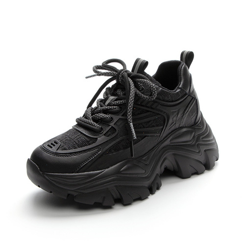 Casual women's shoes  spring and summer new ins super popular dad shoes thick sole inner heightening versatile sports shoes for women