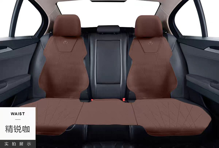 Car Seat Cushion Universal Imitation Suede Breathable Saddle Cushion Technology Leather Half-Pack Seat Cover Four-Season Seat Cover Autumn and Winter