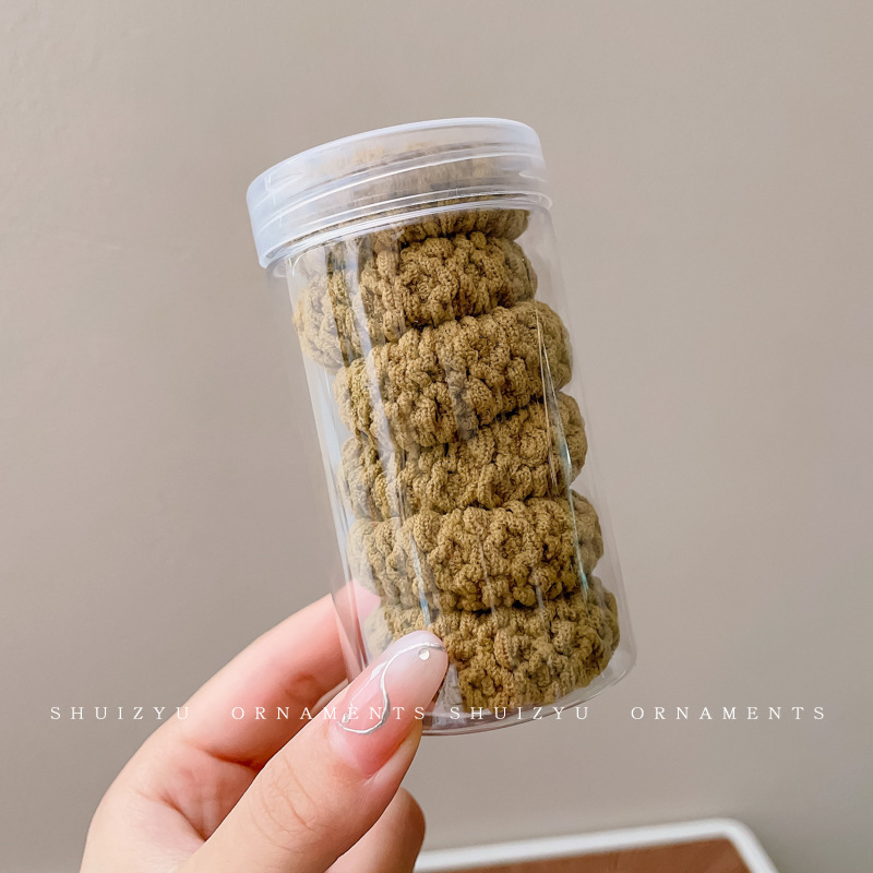 高级感咖色小熊头绳女气质简约高弹力发圈耐用橡皮筋女生扎头发绳|undefined