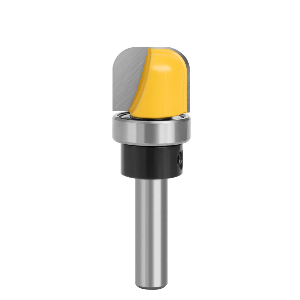 8-MANGO imitación profundo redondo inferior cuchillo baquelita fresado redondo inferior lineal cuchillo máquina de grabado ojo de la cerradura cuchillo carpintería fresado cortador de tres piezas conjunto