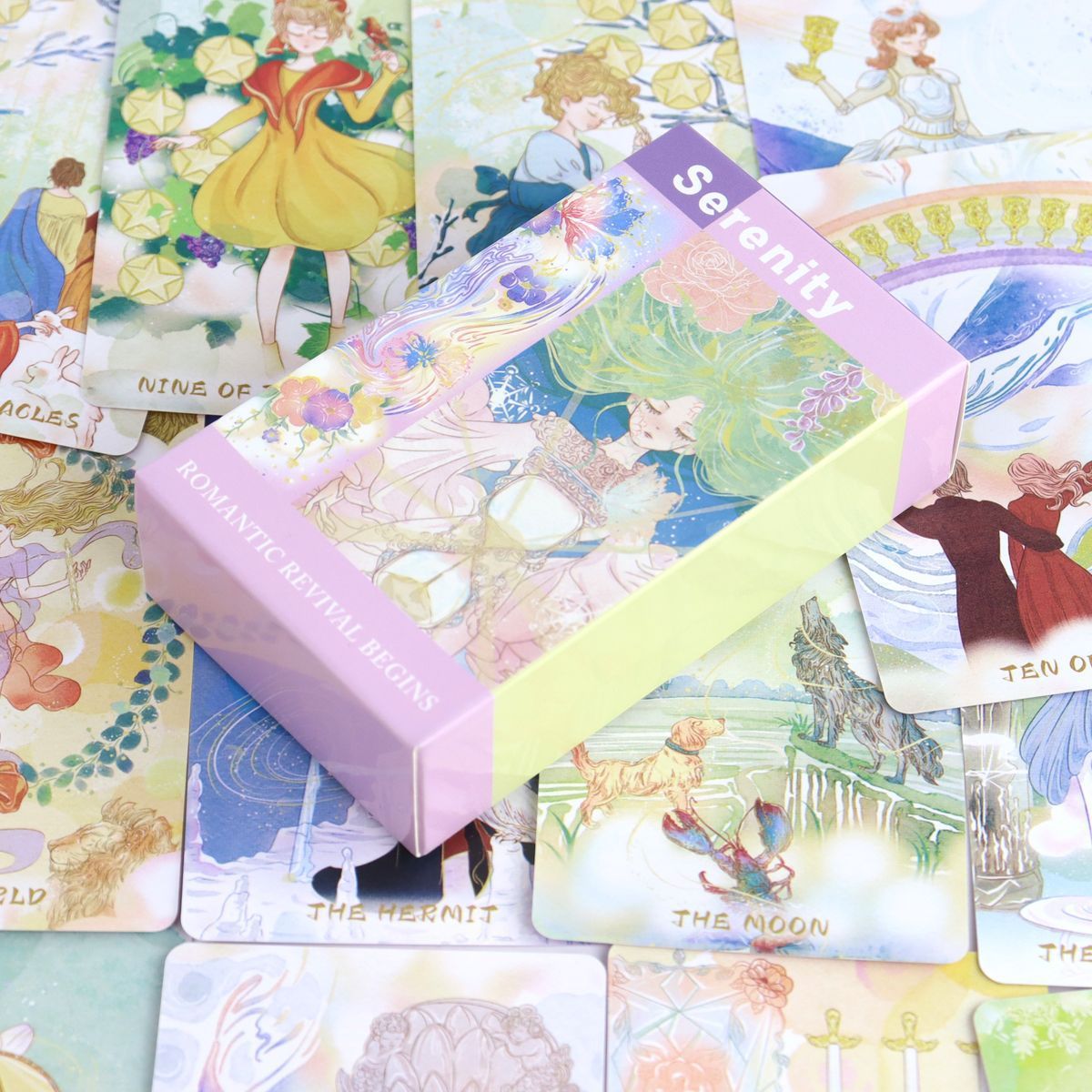 Serenity Wind and Sunshine Cross-Border Board Game Tarot 78 Cards Full English Tarot West Classic Original