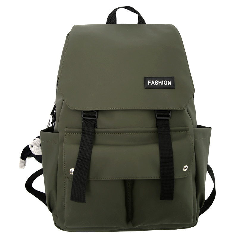 Backpack, workwear, solid color, large capacity backpack, leisure travel, fashionable and minimalist student backpack_voghion.com
