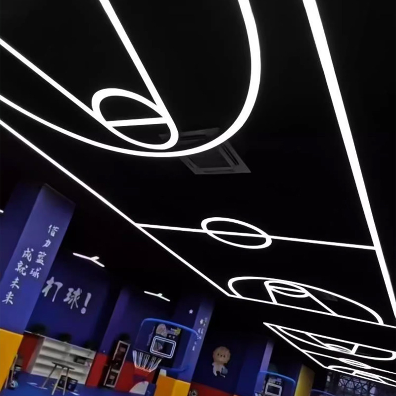 cancha de baloncesto LED lámpara de modelado gimnasio lámpara de oficina de forma diferente sala de baile lámpara de herramientas LED lámpara de forma diferente image 2