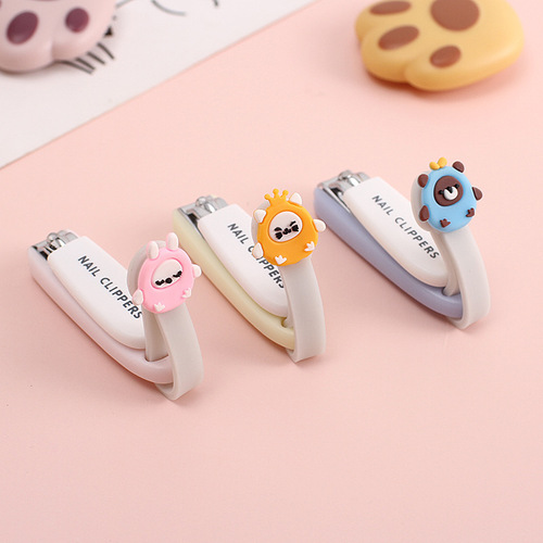 Cute cartoon nail scissors mini ins adult home manicure nail clippers single pack small gift wholesale
