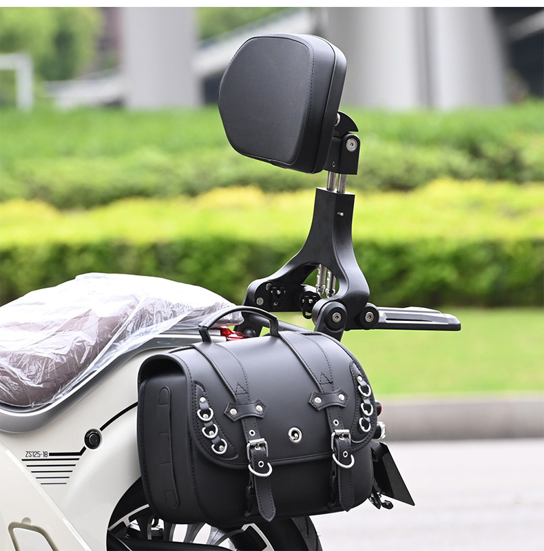 Suitable for Zongshen LEMI -24.999999999% off motorcycle with stackable backrests for driver and passenger, and retractable seat backrests