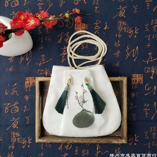 古风包包新款印花图案汉服包斜挎包单肩包流苏包风古代荷包配古装-阿里巴巴