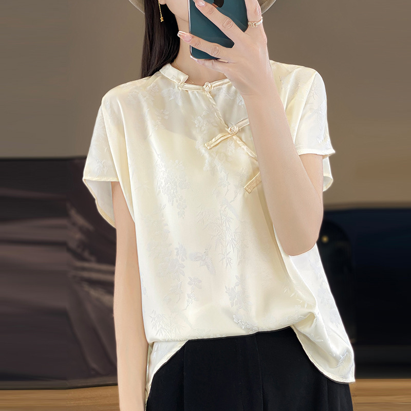 =====This Model Is Only Sold in Stock and Will Not Be Replenished Short-Sleeved Simple Versatile Tops Short Large Size T-Shirts for Women