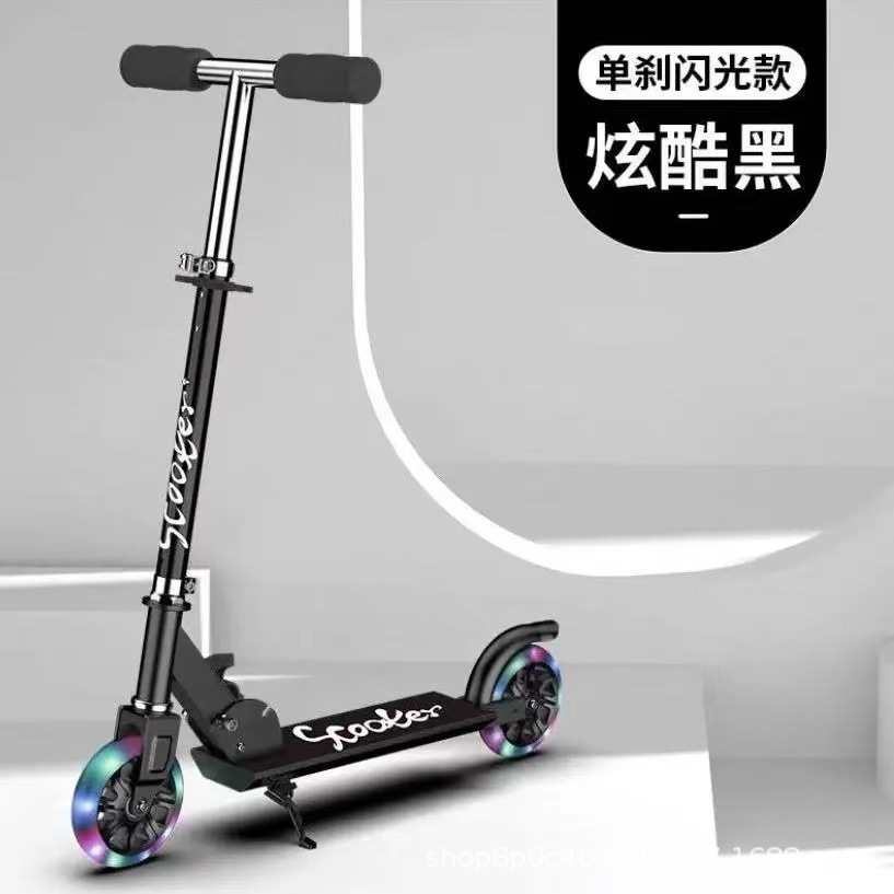 Comercio exterior más vendido para niños SOOTRE Scooter 2 patinaje sobre ruedas cochecito de bebé con freno de mano PU flash elevador plegable