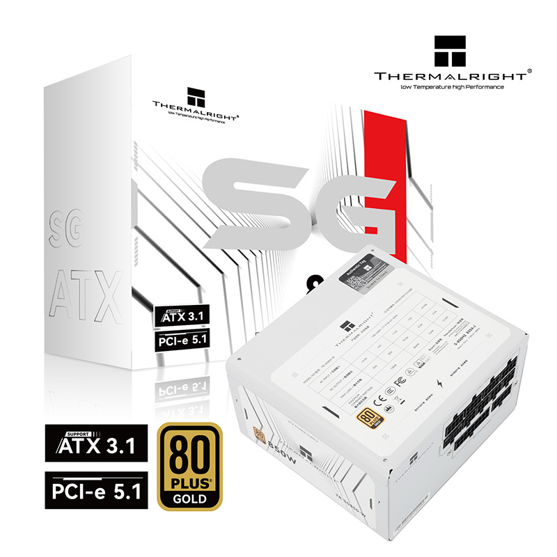 利民Thermalright额定850W TR-SG850-W ATX3.1电源全模组金牌电源