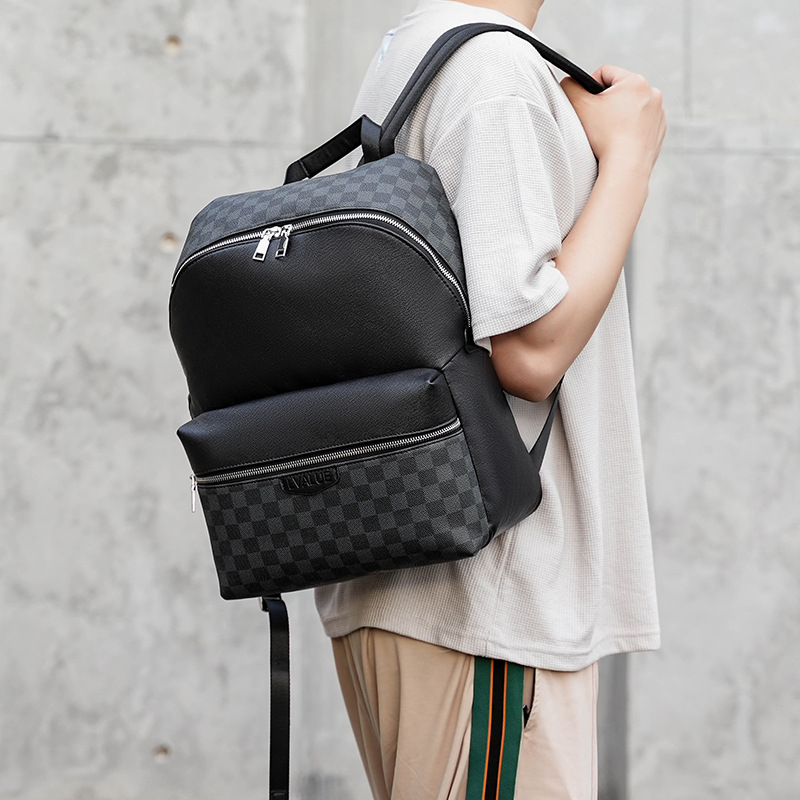 Mochila para hombre estilo europeo y americano 2025, nueva mochila de negocios de gran capacidad, mochila escolar moderna, mochila impermeable, mochila escolar para estudiantes