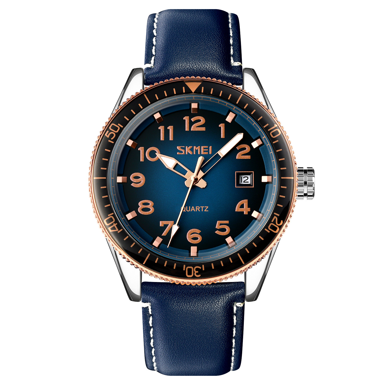 Momento de relojes de cuarzo para hombres ocio reloj de acero de negocios impermeable calendario único reloj fuente de fábrica al por mayor en stock