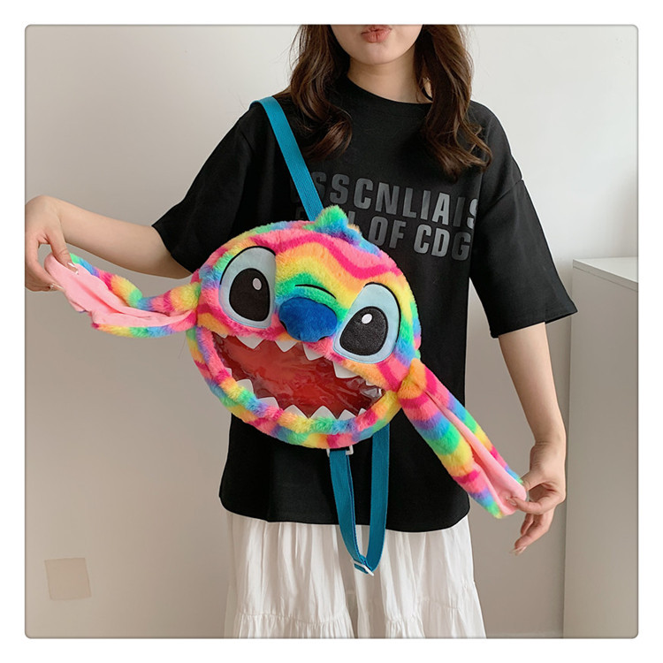 Pequeña venta al por mayor Stitzi felpa dibujos animados mochila niña linda ins bandolera regalo para padres e hijos image 27