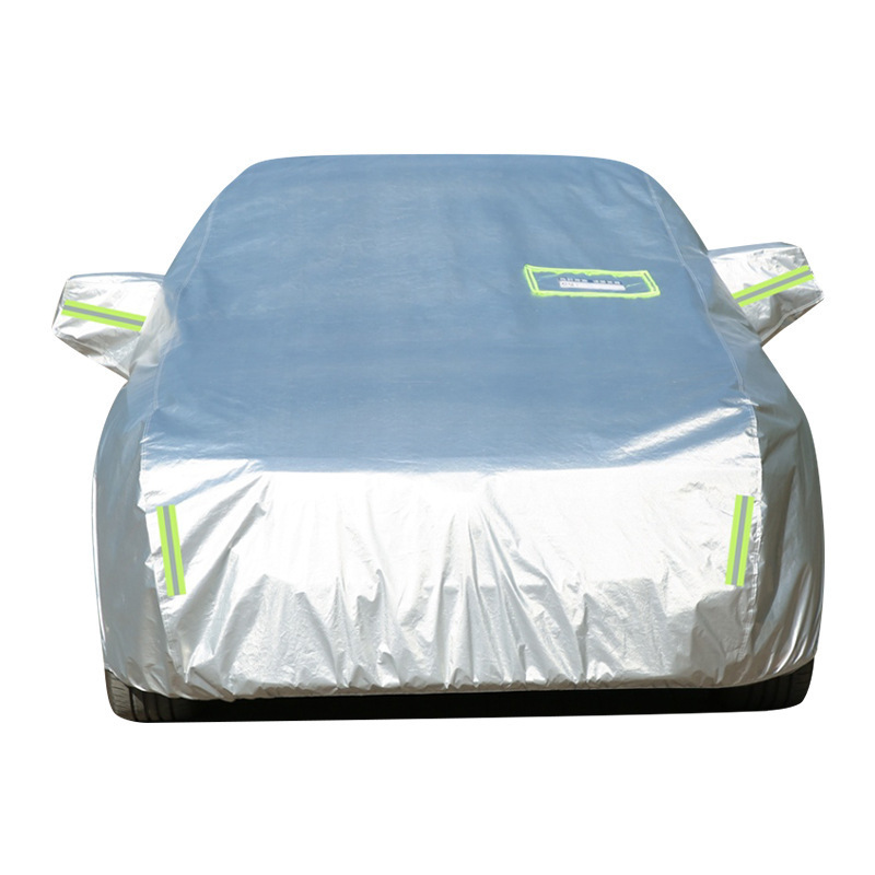 Oxford cloth aluminized car cover, sun-proof and rain-proof, suitable for all seasons, thickened full-cover car cover, sun protection, wholesale
