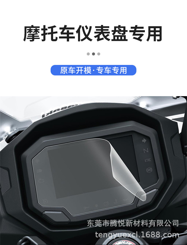 Suitable for 25-26 Models of Yamaha Xmax300 Instrument Panel Film, Motorcycle Tempered Explosion-Proof Film, Anti-Reflective Explosion-Proof Film