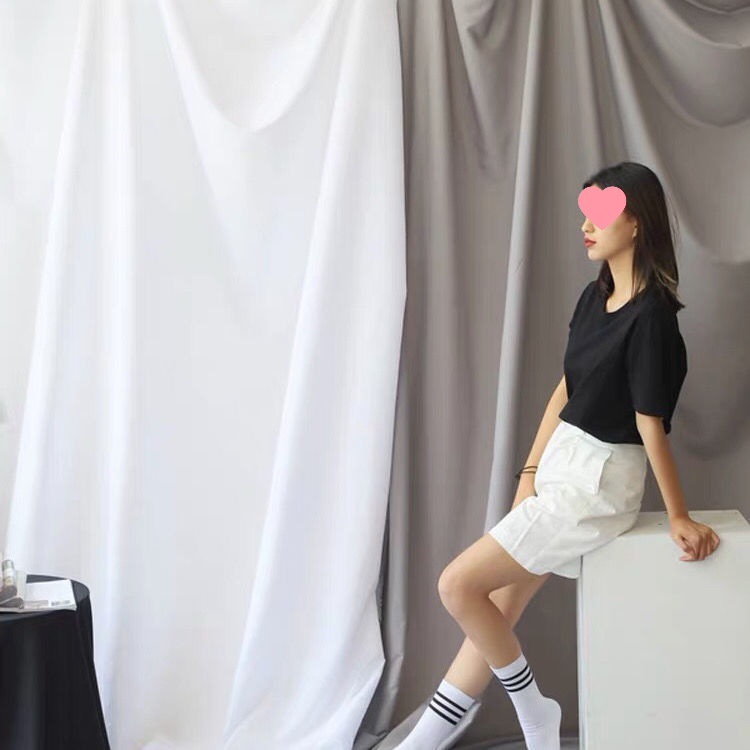黒ライブ写真背景布インターネット有名人 Douyin 写真撮影背景壁小道具 INS シンプルな寝室の装飾|undefined