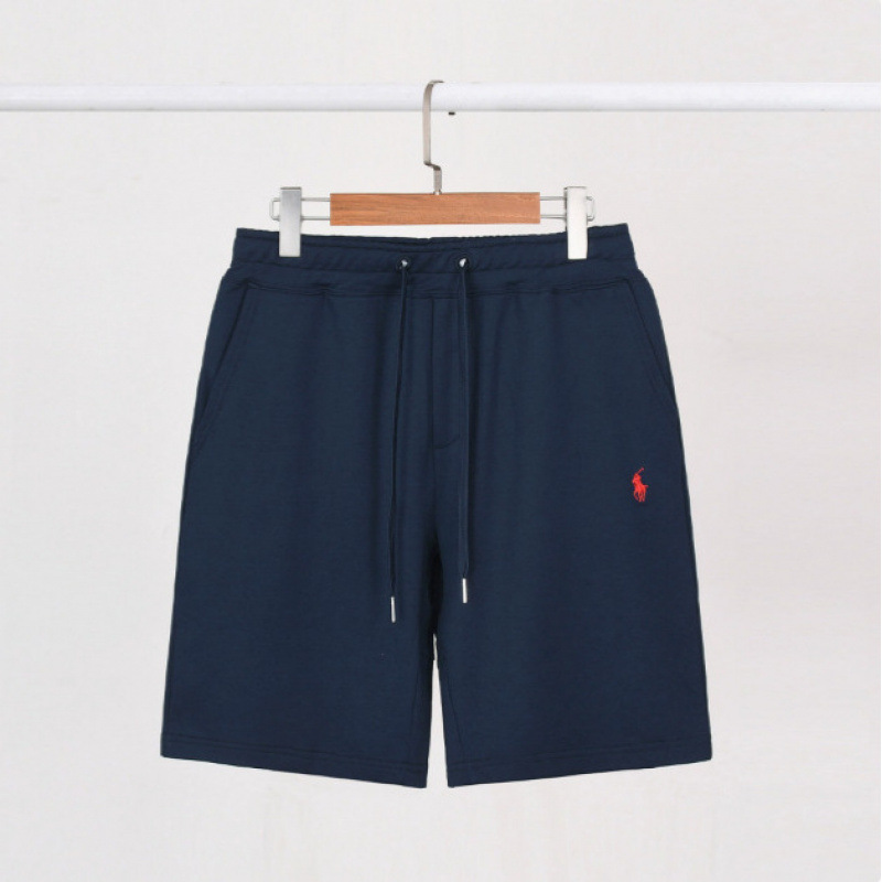 Dropshipping Ralph Lauren Summer Men's Pure Color Embroidered Polo Cotton Golf Sports Shorts