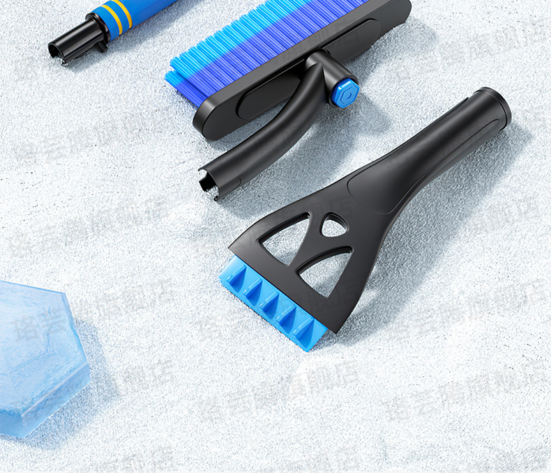 Snow Shovel, Car Snow Removal Tool, Snow Sweeper Brush, Car Glass Defrosting Scraper, Snow and Ice Removal Winter Snow Clearing Tool