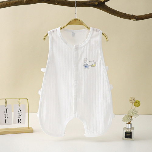 Baby pipa thin summer newborn one-piece clothes sleeveless vest for boys summer climbing clothes