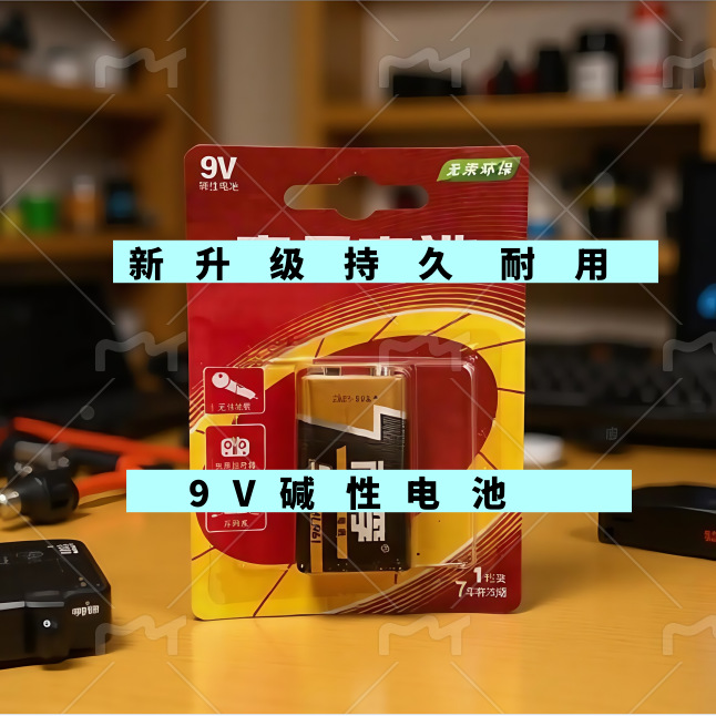 南孚9V方形电池碱性电池万能表话筒专用九伏电池6LR60