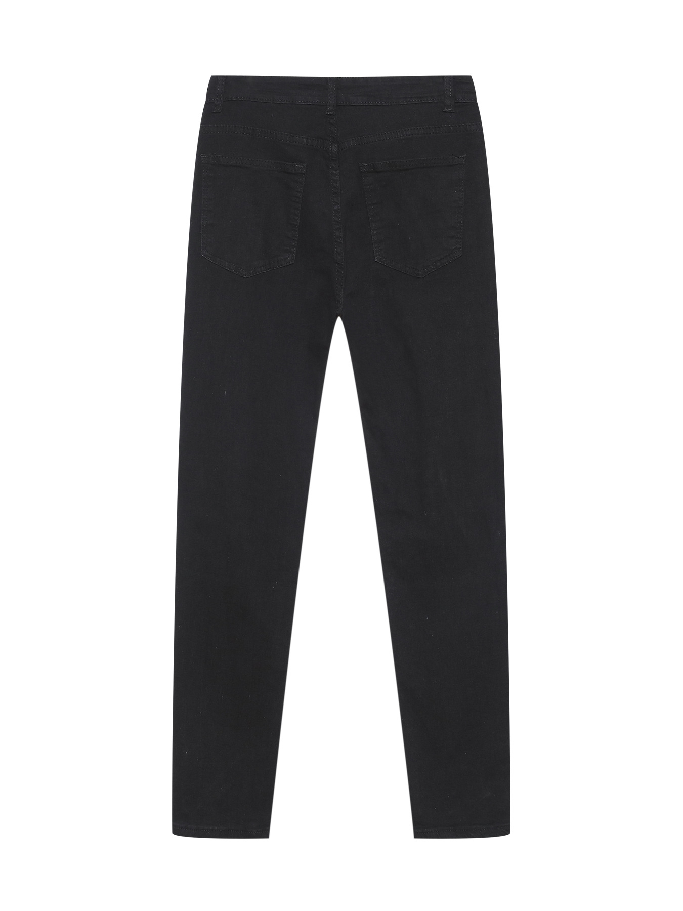 Comercio exterior hombre jeans casual delgado transfronterizo hombre agujeros parche elástico pantalones de hombre