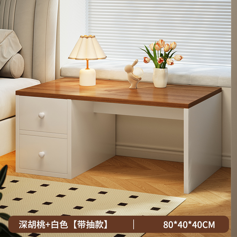 Comodador pequeño red ventana flotante Tatami pequeña mesa de té dormitorio mesa baja al lado de la cama INS mesa de maquillaje