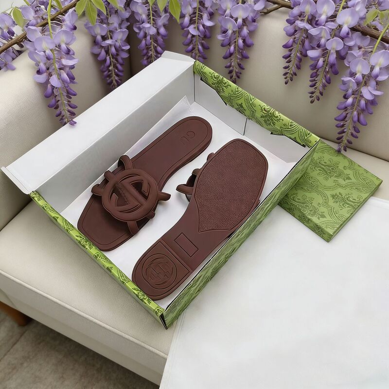 2026 New Women's Sandals g Brand Slip-On Slippers Women's Shoes European and American Big Brands European Export Hot-Selling 2026 New Women's Sandals g Brand Slip-On Slippers Women's Shoes European and American Big Brands European Export Hot-Selling