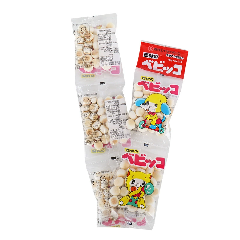 Снэк Nishimura milk bean Thomas 5–пак, яйцевые мини-печенья (15 г×5)