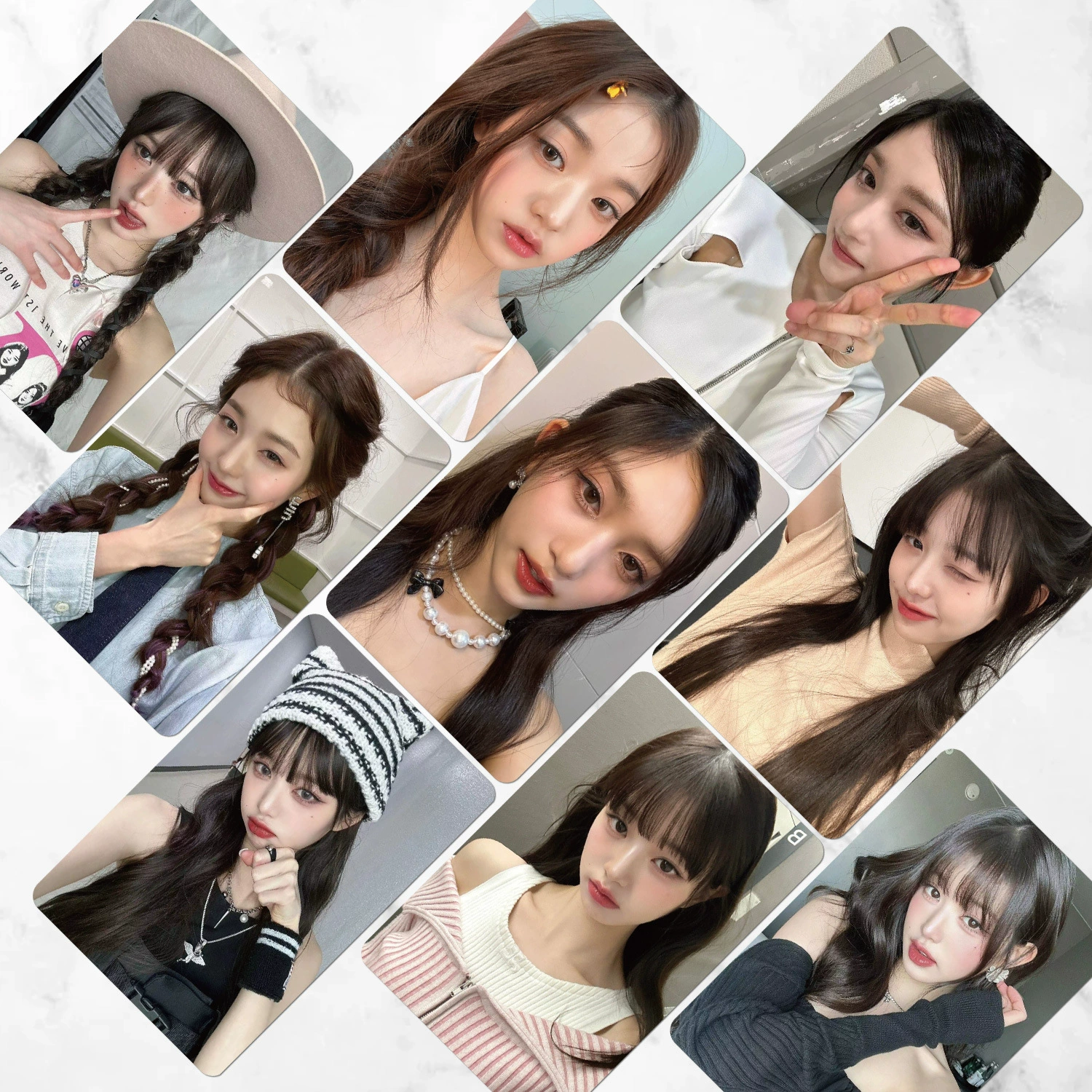 55 Ive Laser Карта Чжан Юаньин альбом Золотая осень звездный периферийный фото Kpop маленькая карта фильмы