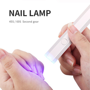 Cross-border Rechargeable Nail Lamp Portable Battery Nail Pieces Nail Repair Nail Roast Lamp Nail Art Modeling One-word Lamp