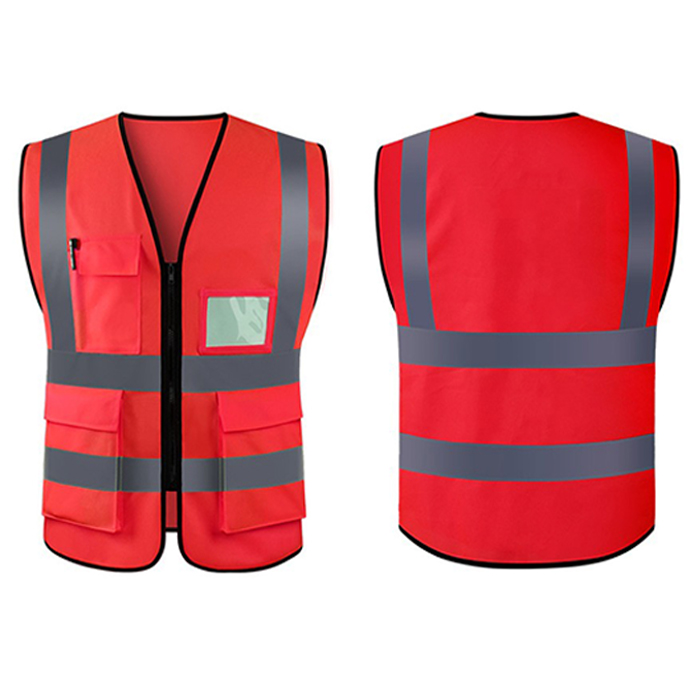 Construcción de construcción de tráfico chaleco de seguridad chaleco chaleco de trabajo chaleco de higiene ambiental chaqueta de ciclismo logotipo impresa