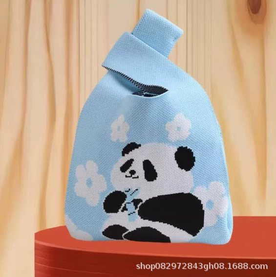 Panda flower blue mini version