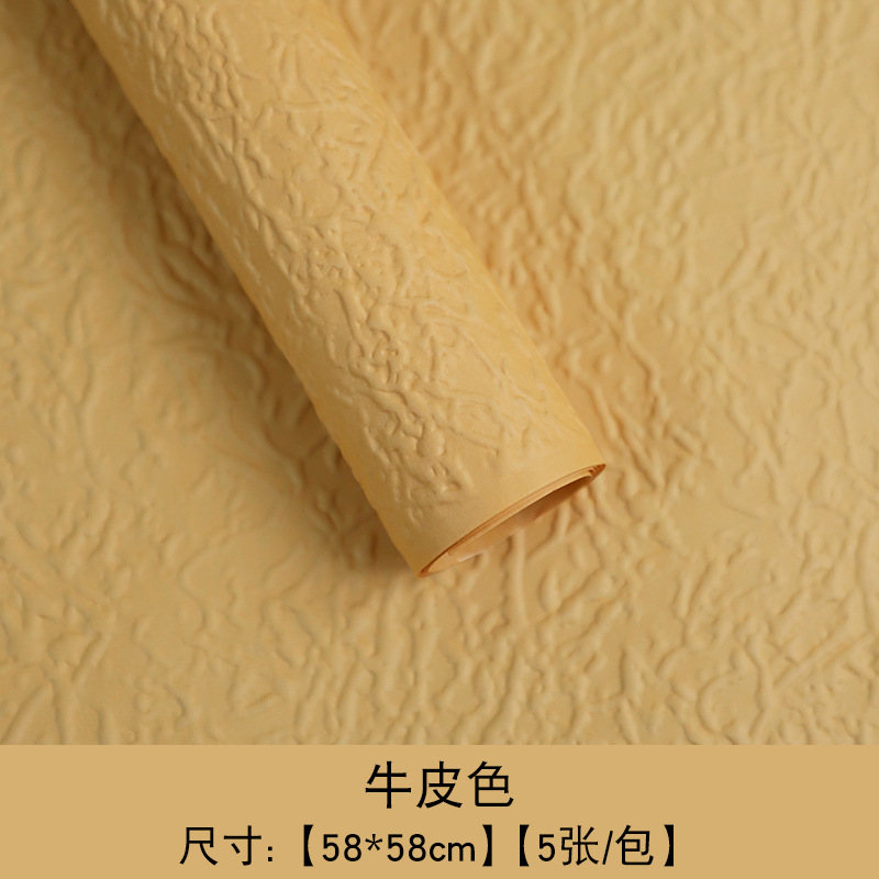 Huaxi Qixi día de San Valentín piedra texturizado papel grosado pliegue diy relieve flor fresca embalaje floral al por mayor