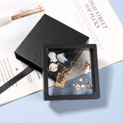 Outer box storage box collectible PE film transparent elastic floating packaging box bracelet jewelry display stand jewelry rack