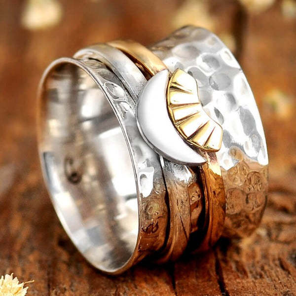Anxiety Ring Classification Casual Simple Style Streetwear Geometric Alloy Plating Women's Rings