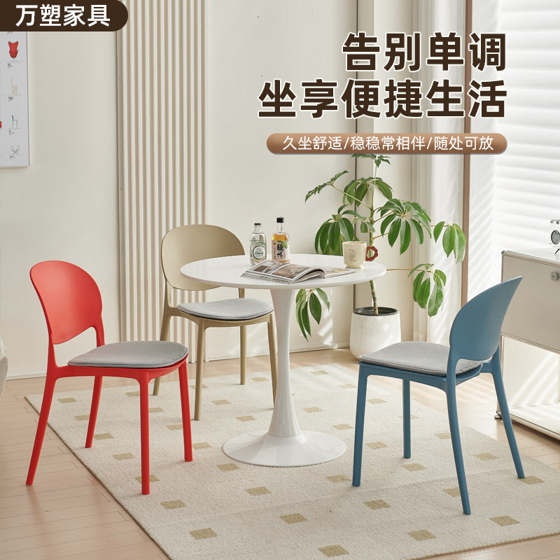 Dining Chair, Simple Backrest Chair, Reception Chair, Negotiation Chair, Candy Color Cross-Border Big Head Chair, Household Plastic Chair Dining Chair, Simple Backrest Chair, Reception Chair, Negotiation Chair, Candy Color Cross-Border Big Head Chair, Household Plastic Chair