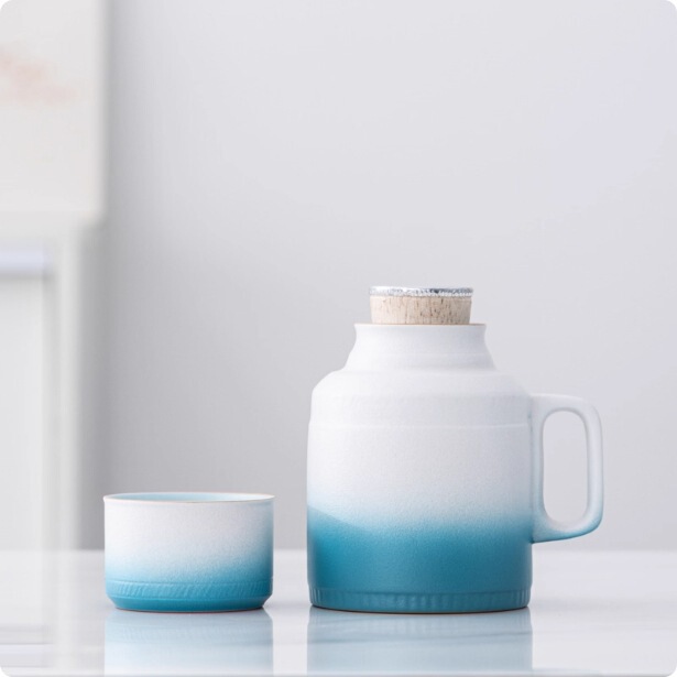 带茶漏小暖壶杯子马克杯带盖中式陶瓷水杯瓶泡茶办公杯子便携|undefined
