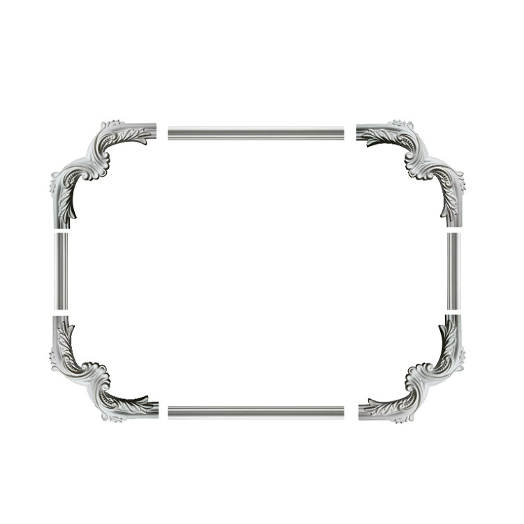 Double eyelid gypsum line shape ceiling material solid wood shape installation self-adhesive frame landscaping top corner line
