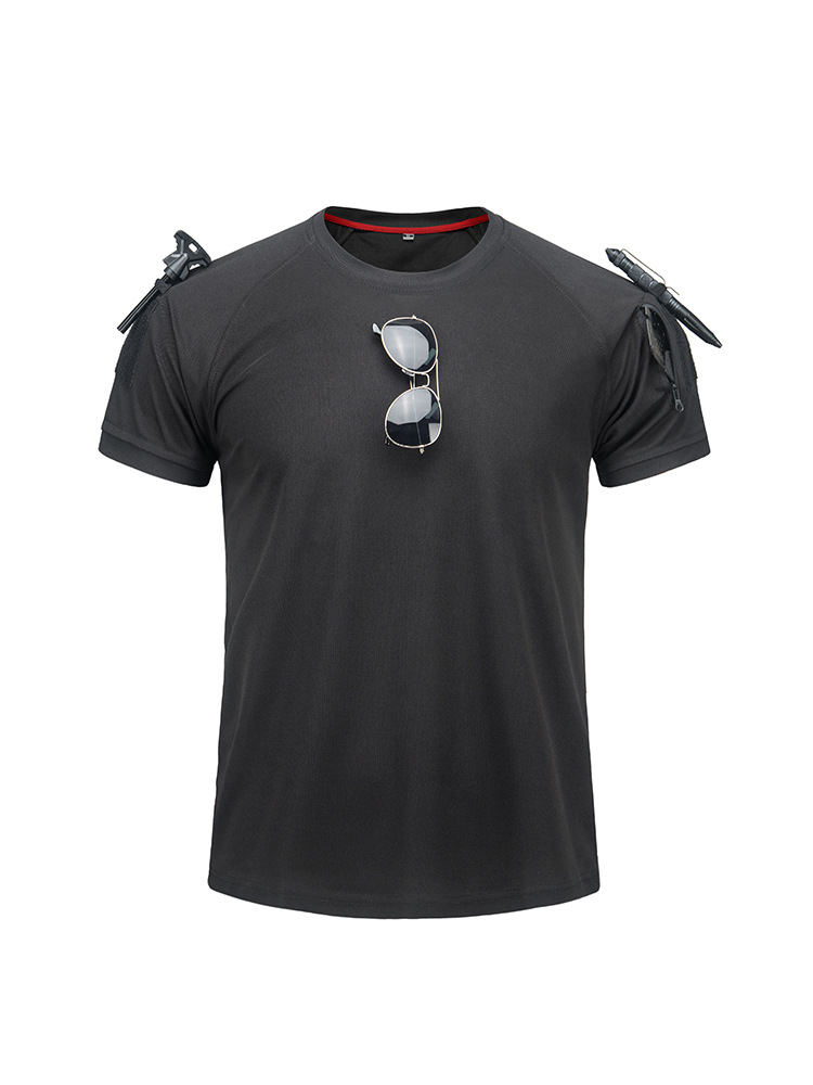 Tactics quick dry summer travel sports breathable T-shirt with a…