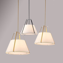 雷朗灯饰新中式简约餐厅吊灯轻奢吧台吊灯美式现代客厅布艺吊灯