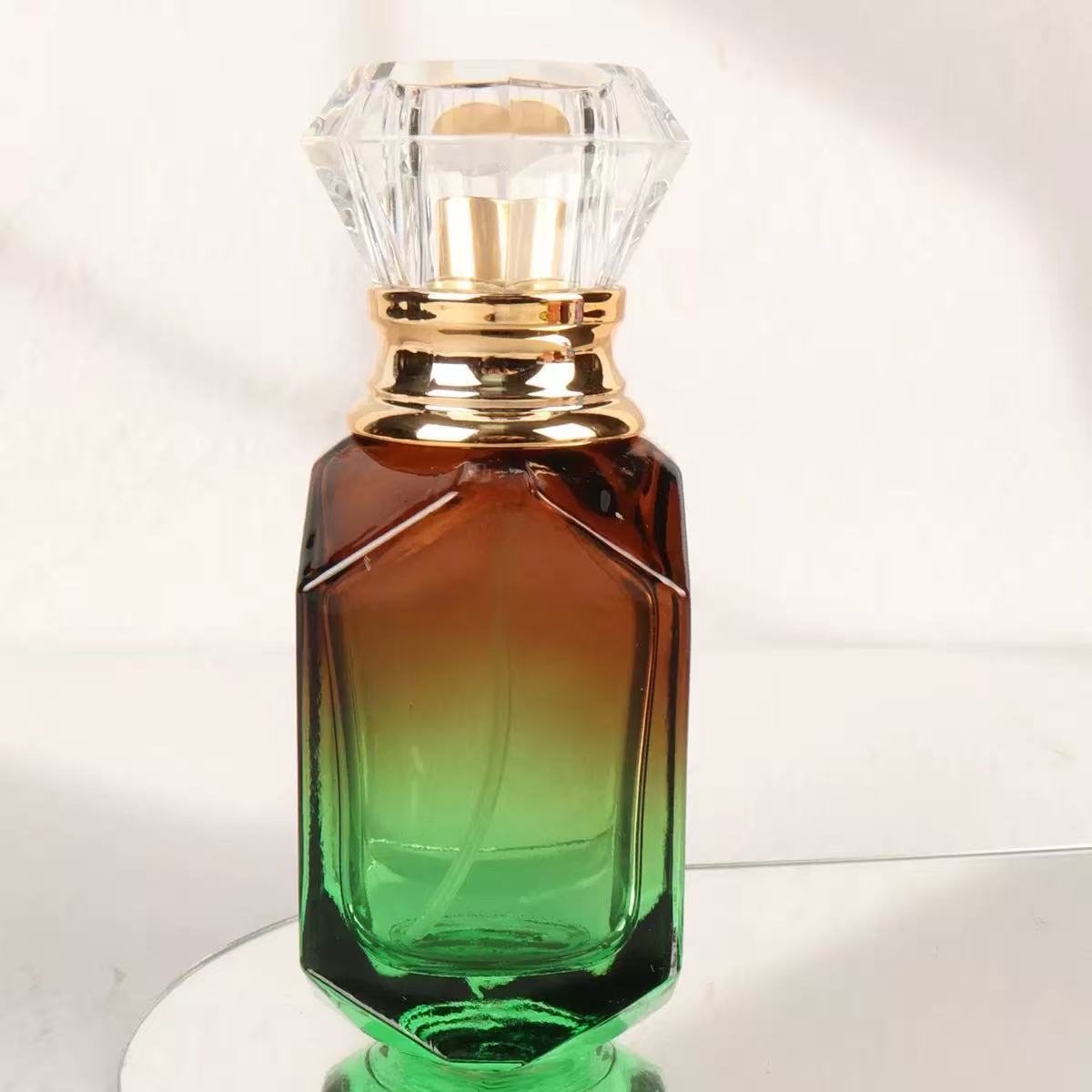 Green, glass, 30 ml