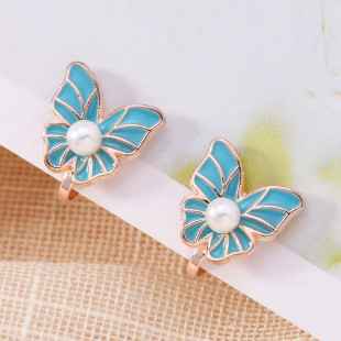 Cross-border explosions butterfly series forehead ear clip strength suitable not easy to drop cartoon exquisite high value earrings