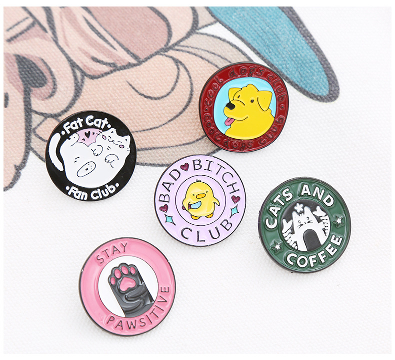 Party Occasion Alloy Material Fashion Pin Animal Alloy Enamel Unisex Brooches