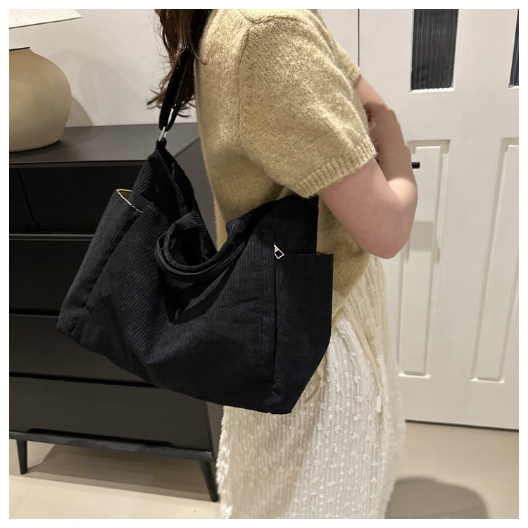 1083g Weight Synthetic Leather Lining Material Zipper Closure Type Single Shoulder Strap, Top Handle Strap Type Shoulder Bag, Handbag, Crossbody Bag Bags Type Daily Occasion corduroy Material Solid Color Pattern All Seasons Season Women's Gender Basic Style Square Shape Medium Size Women's Medium Corduroy Solid Color Basic Square Zipper Shoulder Bag Handbag Crossbody Bag 16