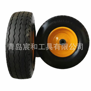 13inch Pu Foam Wheel 4.10/3.50-6 Polyurethane Air-Free Wheel Trolley Tool Cart Solid Wheel