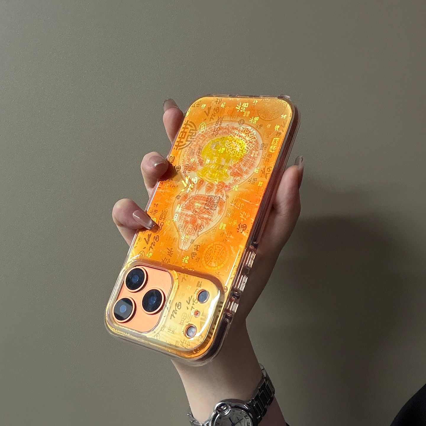 Funda de teléfono con diseño de calabaza de la suerte rosa, nueva, compatible con Apple 17 Pro Max, 15 Pro, 16/14, para chicas.