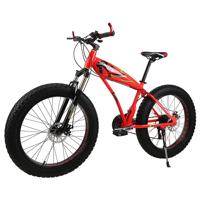 Fábrica al por mayor tiburón nieve bicicleta de montaña neumático ancho rueda gruesa off-road 4,0 neumático gordo freno de disco montar deportes