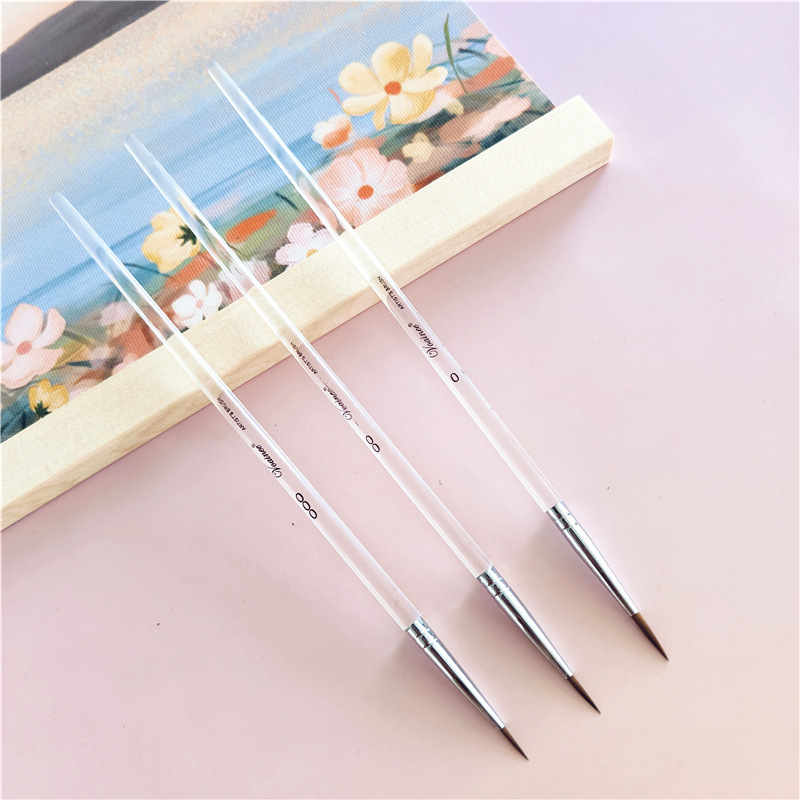Crystal Rod High-looking Art Hook Line Pen Pull Line Nail Art Pen Stroke Watercolor Gouache Digital Oil Painting Special Pen